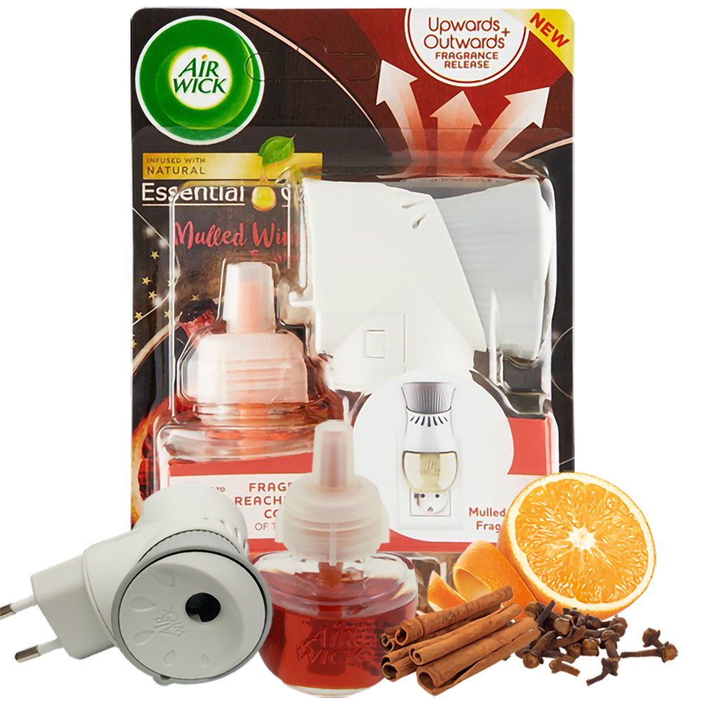 Bộ khuếch tán tinh dầu tự động Air Wick Mulled Wine 19ml QT09420 - Cam, quế, đinh hương