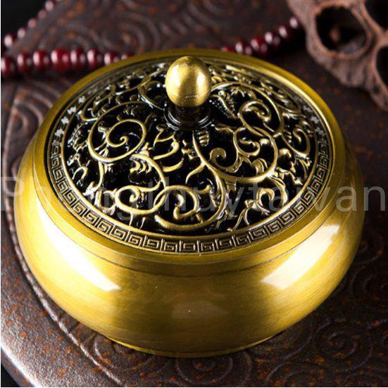 Lư xông trầm giả ĐỒNG 9.5cm*7.2cm*5.8cm - thờ cúng, phong thủy.