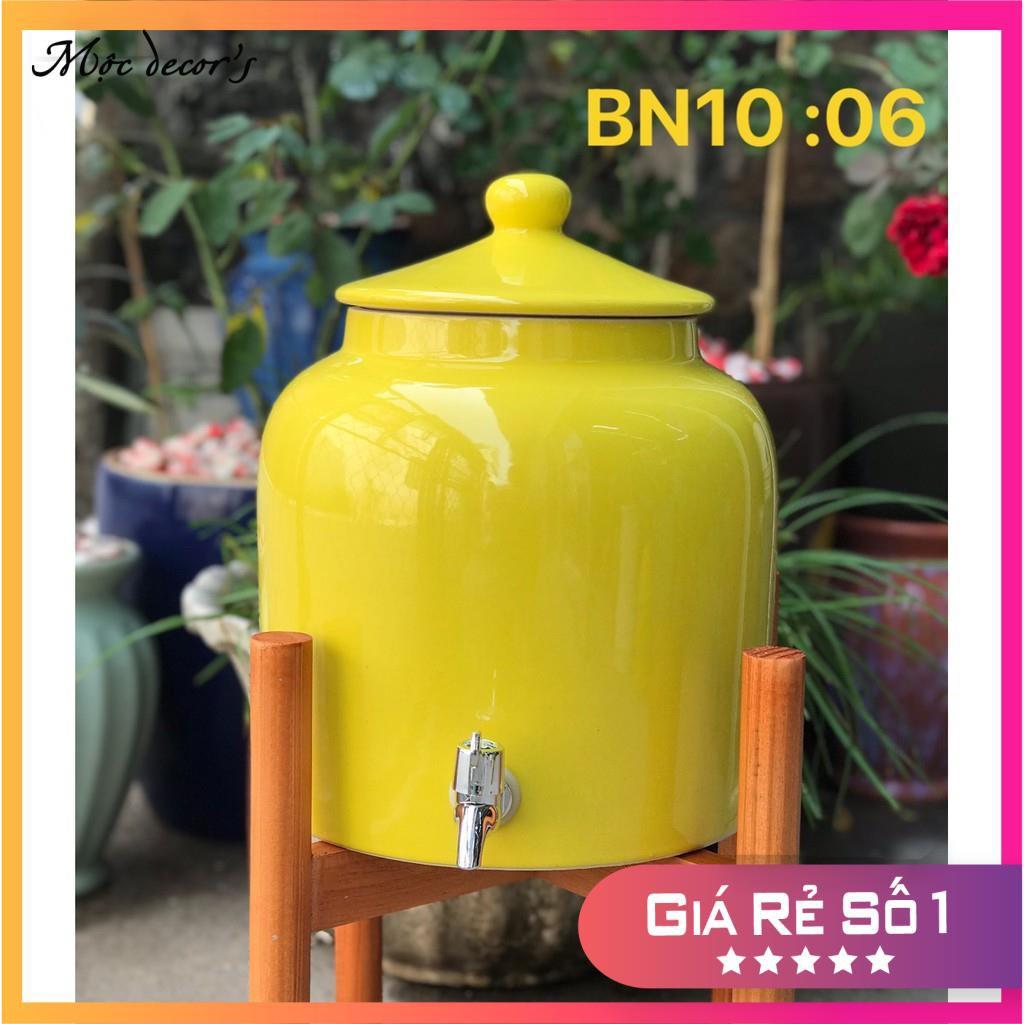 Bình sứ đựng nước bát tràng 10 lít