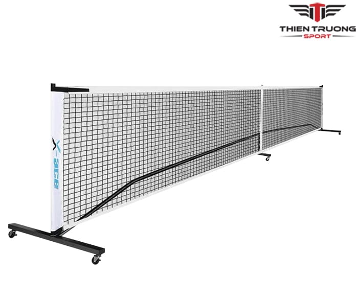 Trụ lưới di động Pickleball X-ACE dài 6,7m rộng 91cm, kết hợp 4 bánh xe có khóa 360° di chuyển và cố định thuận tiện