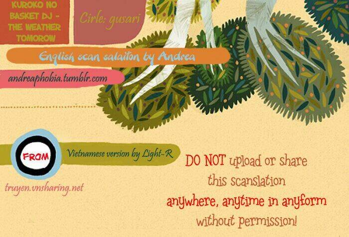 kuroko – tuyển thủ vô hình: the weather tomorrow chapter 1 1