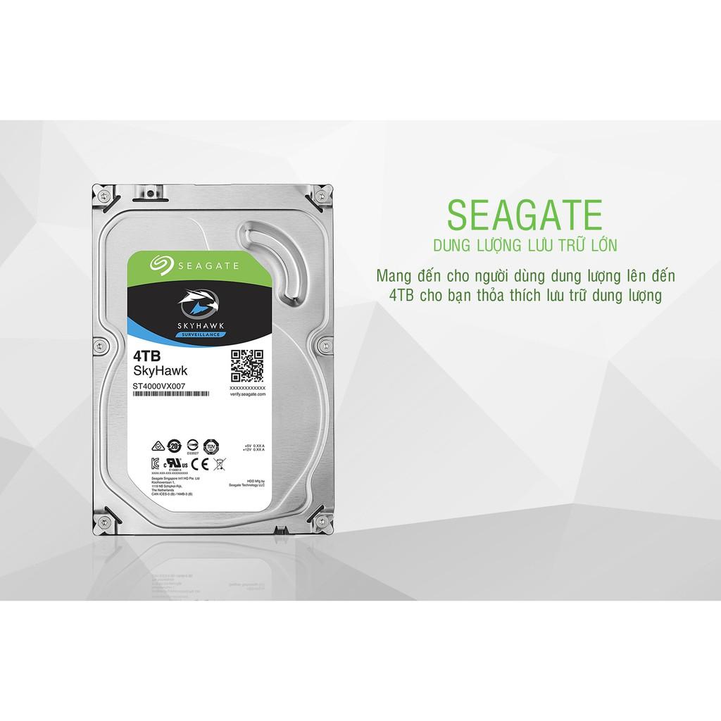 Ổ cứng 4T Seagate Skyhawk chuyên dụng chạy 24/24