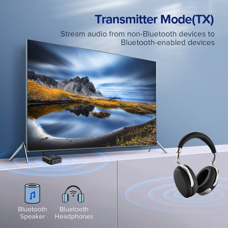 Bộ nhận và phát Bluetooth 5.0 hỗ trợ SPDIF Optical và APTX UGREEN 70158 hàng chính hãng