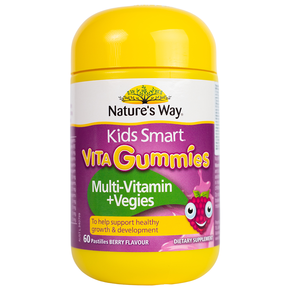 Nature's Way Kids Smart VITA GUMMIES ( VITAMIN/ VEGIES) - Vitamin Tổng Hợp (60 viên/ Lọ)