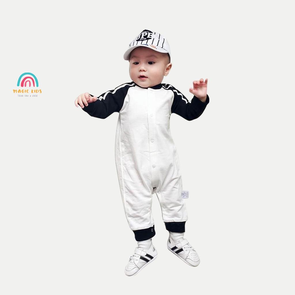 Bộ bodysuit nỉ dài tay kiểu dáng thể thao cho bé BL20009