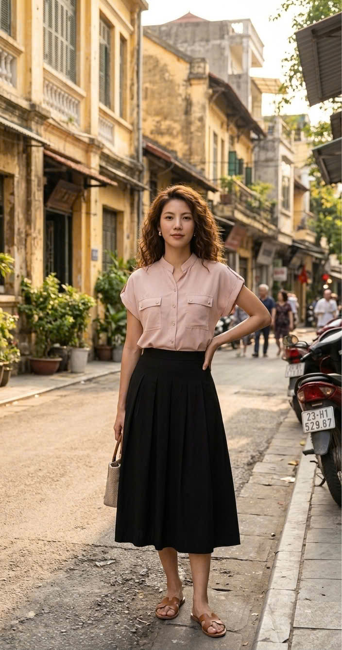 Áo Sơ Mi Túi Hộp Hạnh Nhân TOP106 Thời trang Hity