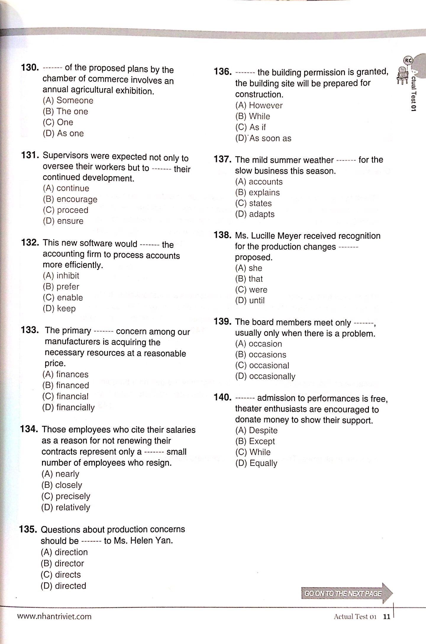 Economy TOEIC RC1000 Volume 2