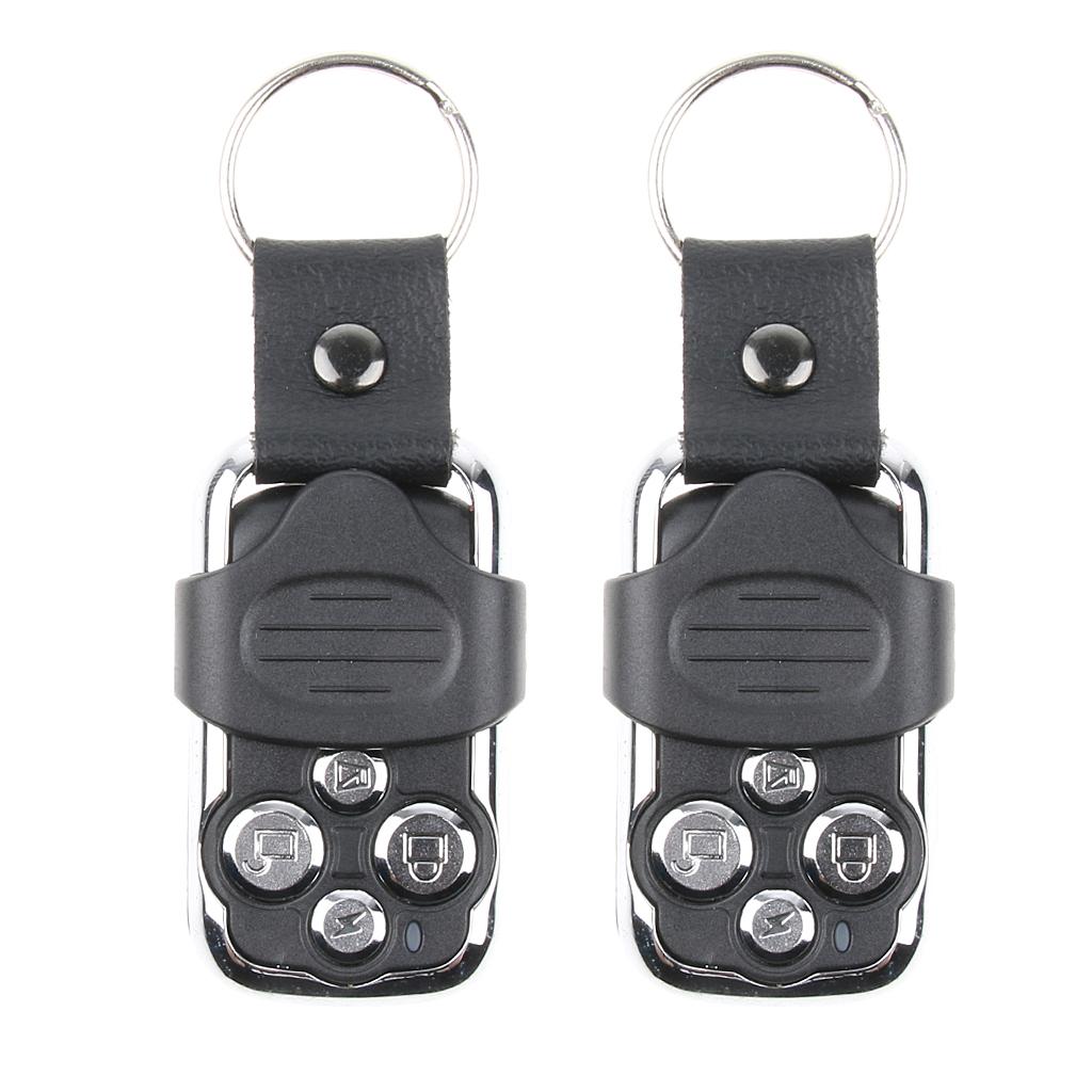 Universal Electric Gate Garage Door Remote Control Key Fob Mini Key Chain Door Opener 4-Button Key Chain Transmitter
