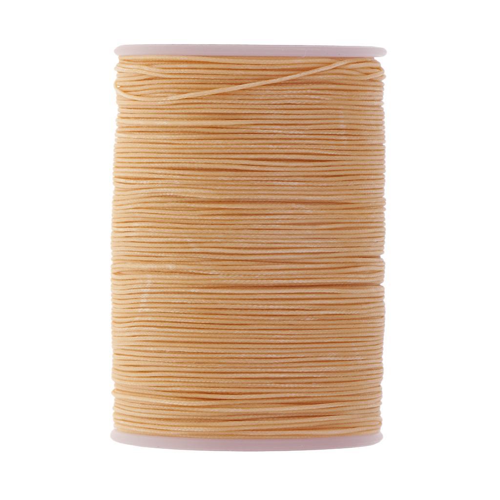 10x 130 Meters 0.5mm Round Polyester Waxed Thread Sewing Stitching