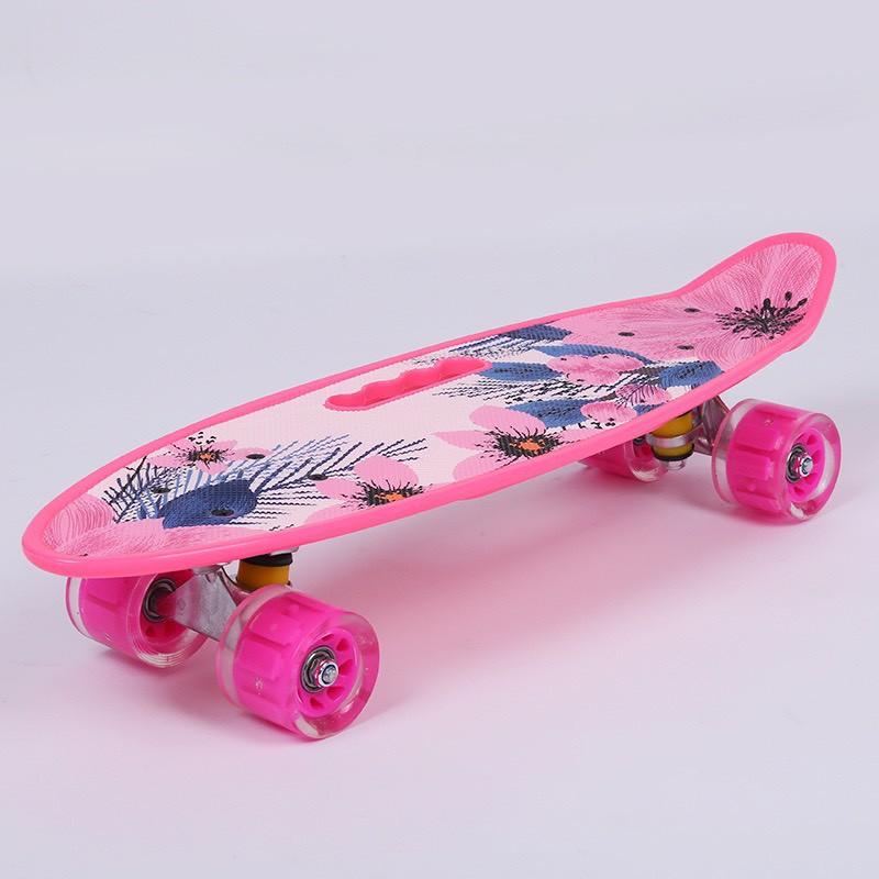 Ván trượt Skateboard Penny nhiều màu có bánh đèn led phát sáng mẫu lơn chịu lực 120kg cho người lớn và trẻ em