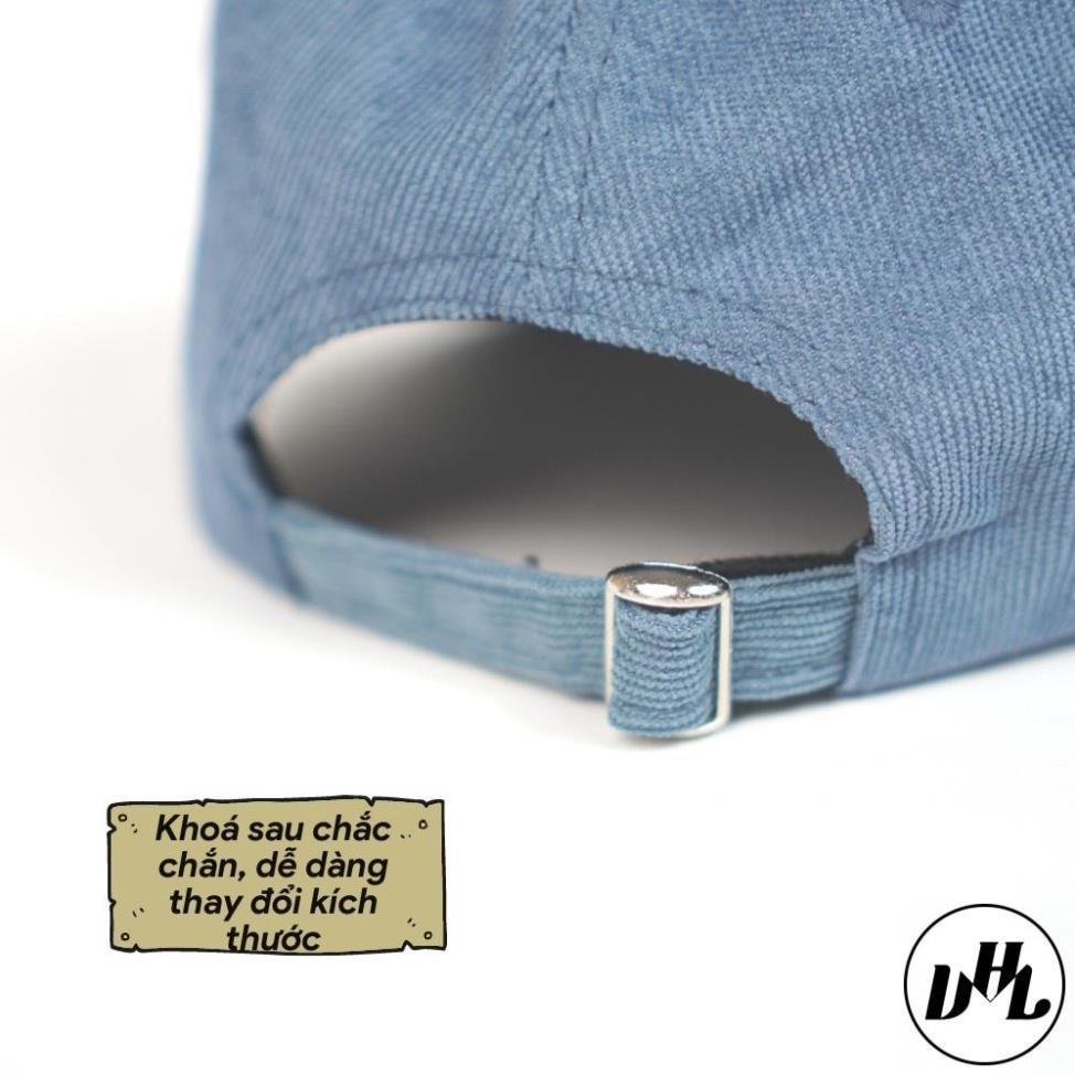 Mũ lưỡi trai ️ Nón kết nhung thêu chữ M phong cách Ulzzang form unisex nam nữ N11