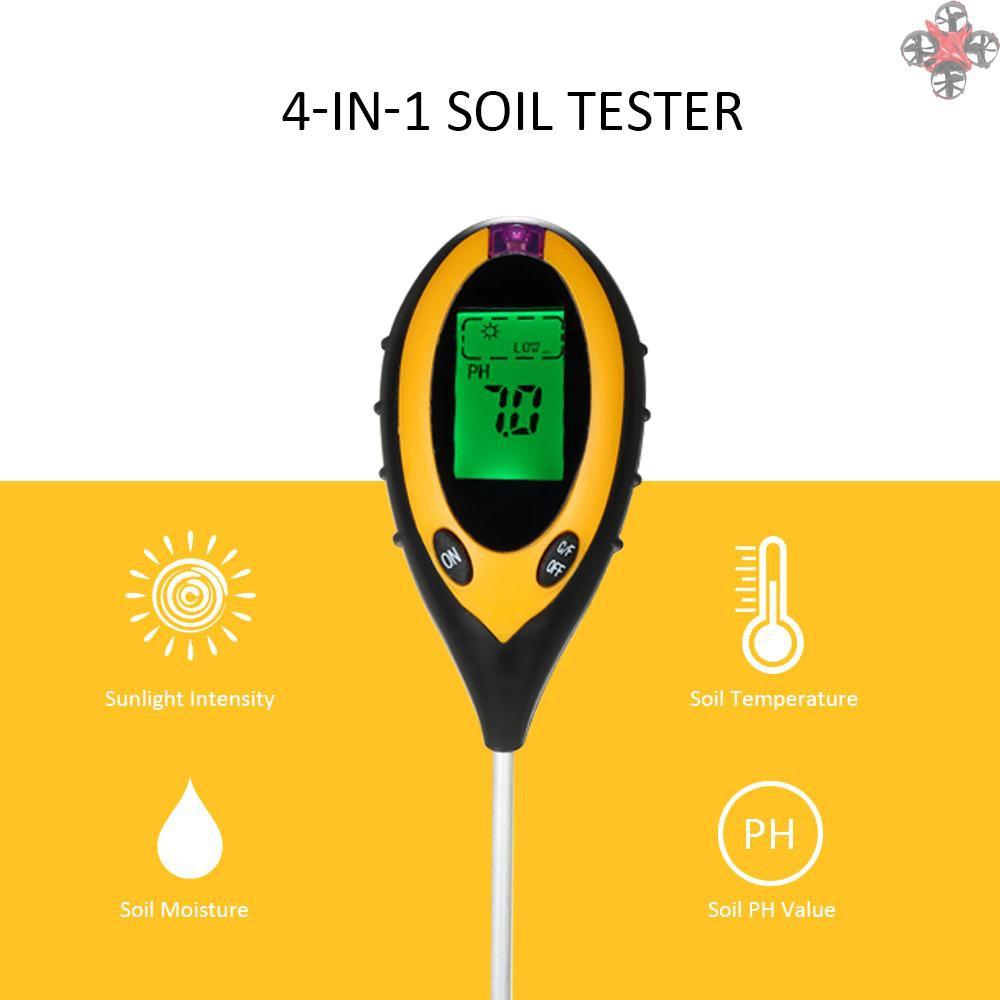 Thiết Bị Đo Độ Ẩm / Nhiệt Độ / Độ Ph 4 Trong 1 Tiện Dụng