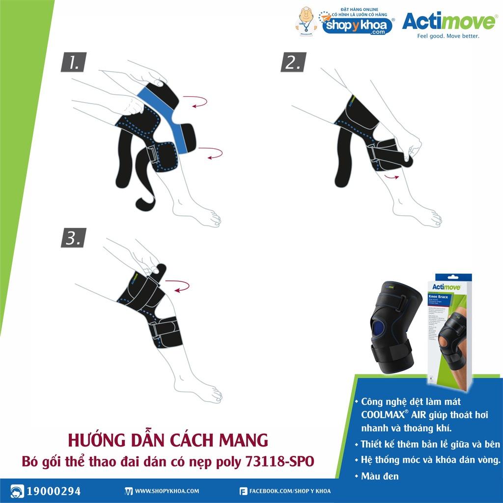 Bó gối thể thao đai dán có nẹp 75500-SPO Actimove Knee Brace