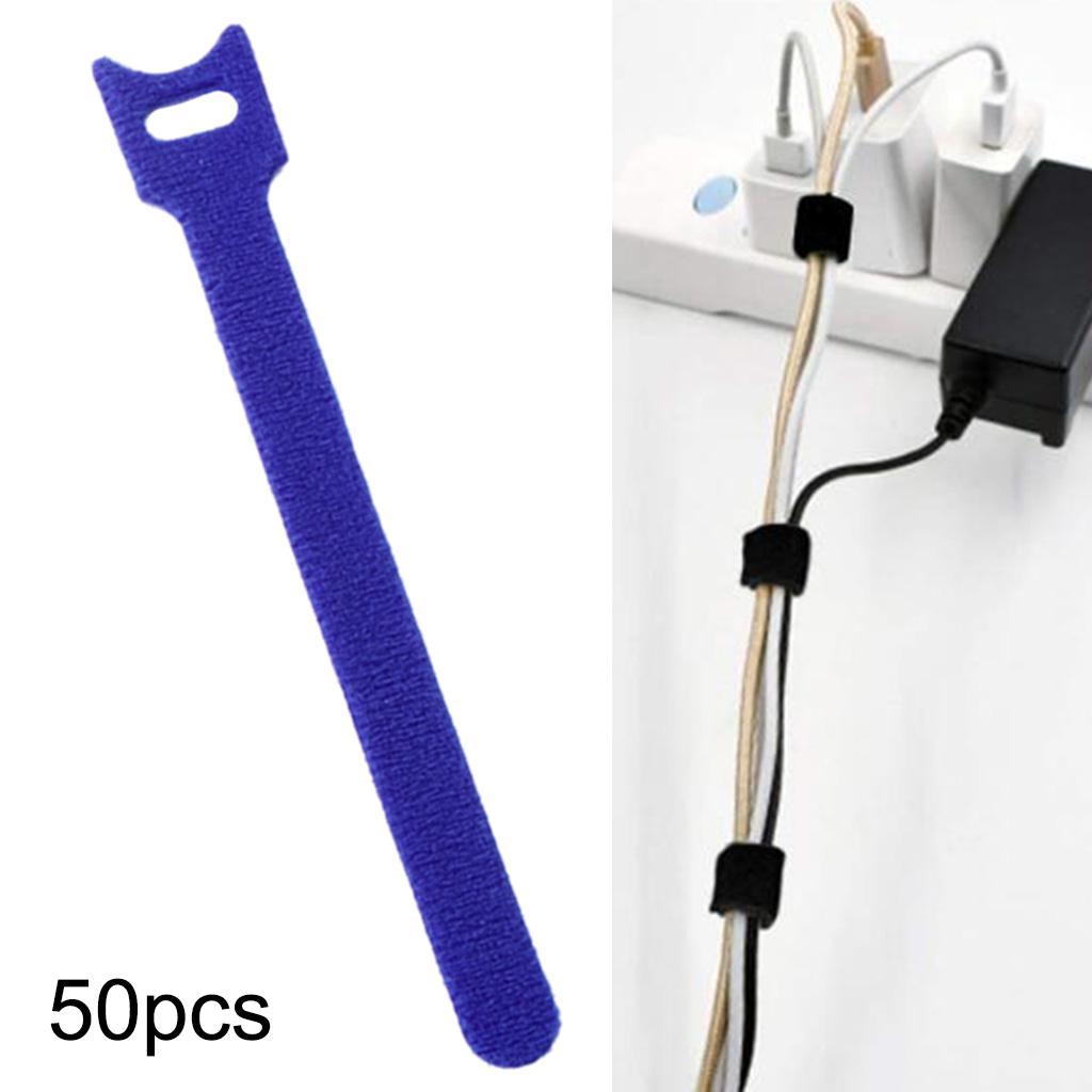 50pcs Cable Cord Tie Straps Reusable Cable Ties Cord Straps