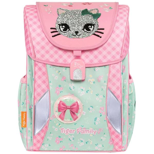 Ba Lô Chống Gù Joy Schoolbag Pro 2 - Lovely Kitty Cat - Sequins - Tiger Family TGJY-051A