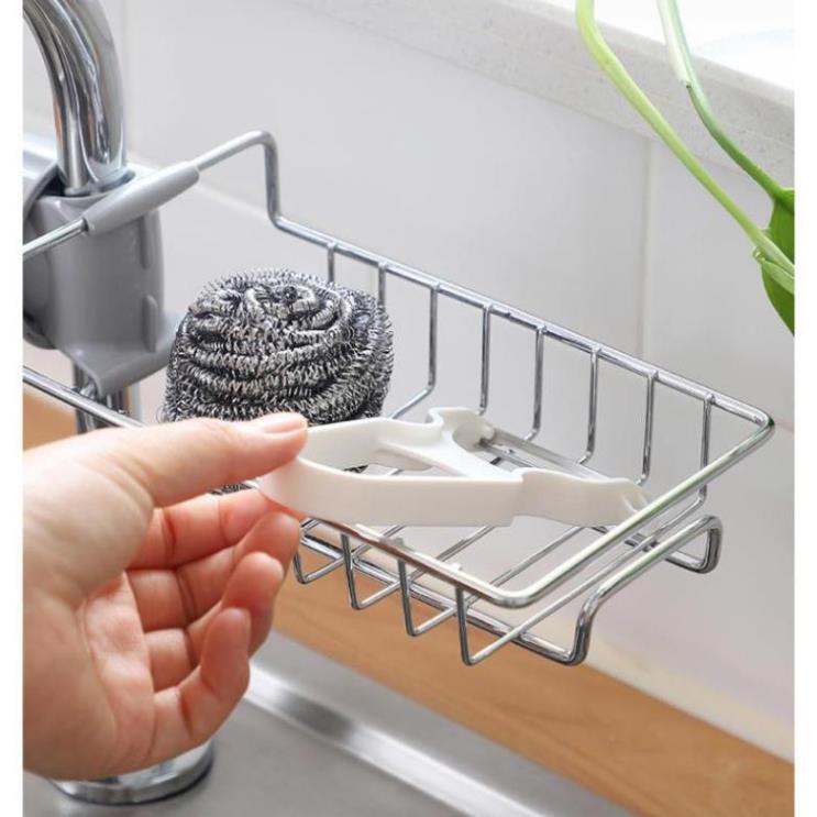 Kệ Inox Để Đồ Gắn Vòi Nước Nhà Tắm Nhà Vệ Sinh