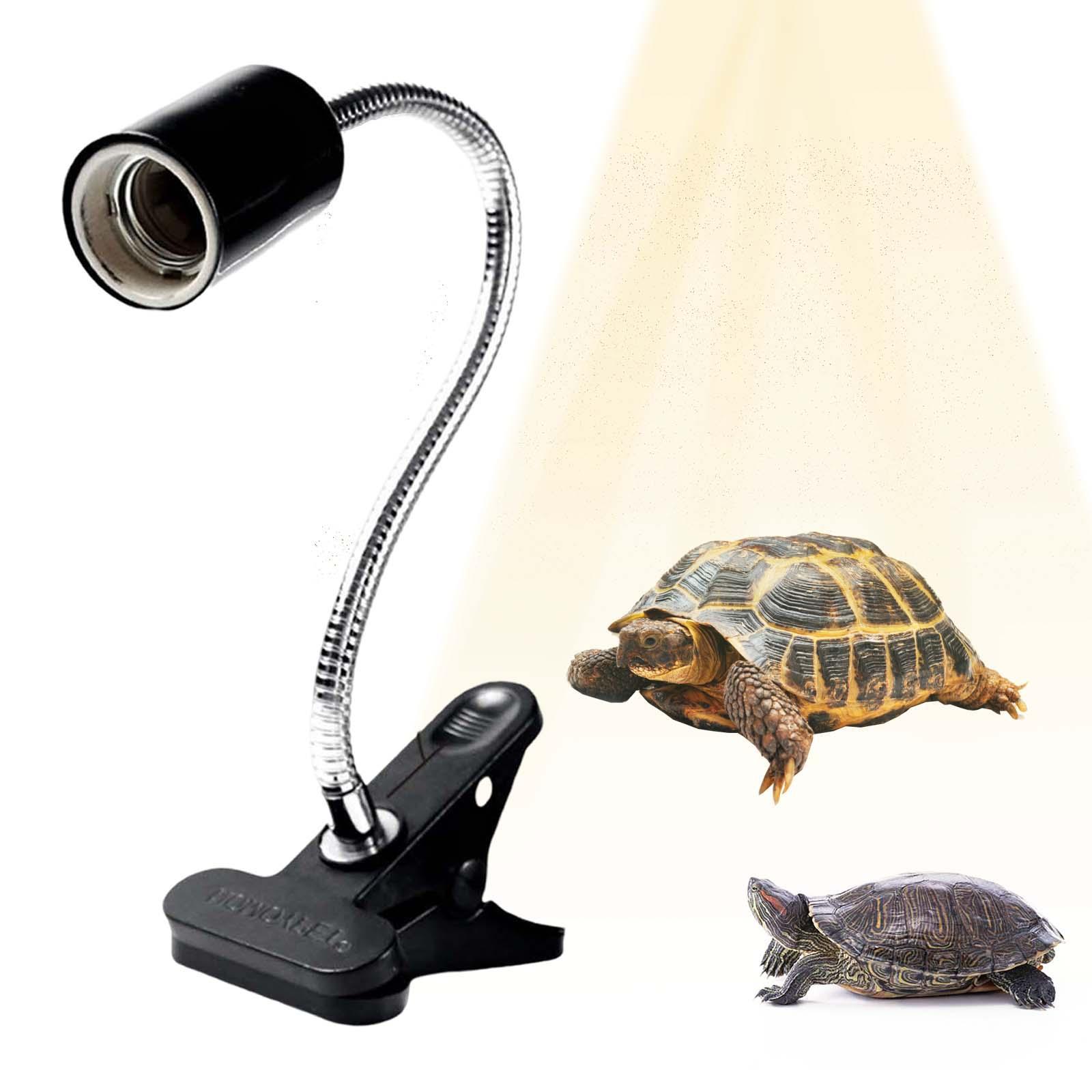 Pet Reptile Lamp Holder Light Clip Adjustable Clamp Spotlight for Lizards