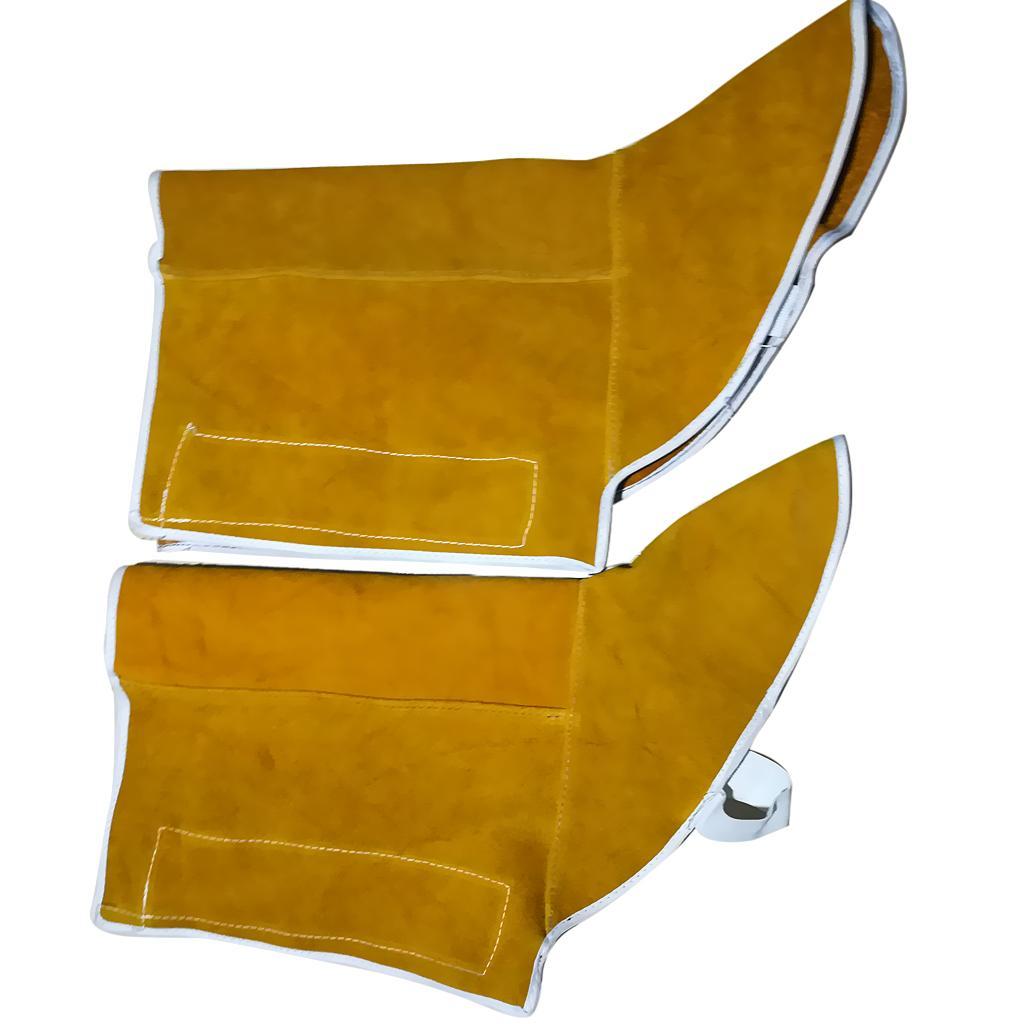 Welder Apron Heat Insulation Cowhide Leather Welding Protection Kit Orange