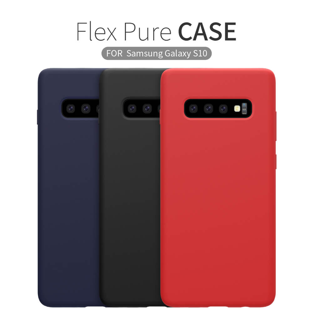 Ốp lưng chống bám bẩn silicon cho Samsung Galaxy S10 mỏng 1mm hiệu Nillkin Flex Pure Cover Case - chống sốc cực tốt, chất liệu cao cấp, gờ bảo vệ camera - Hàng nhập khẩu