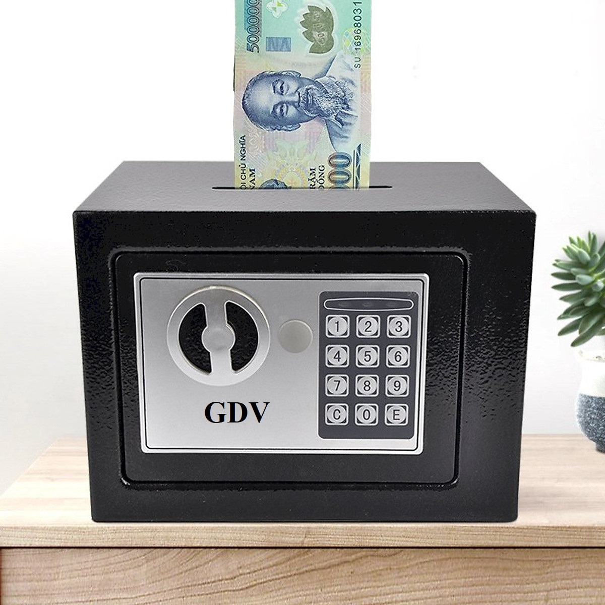 Két Sắt Mini GDV 17E Khoá Điện Tử Chống Cháy Có Khe Đút Tiền - Màu Ngẫu Nhiên - Hàng Chính Hãng