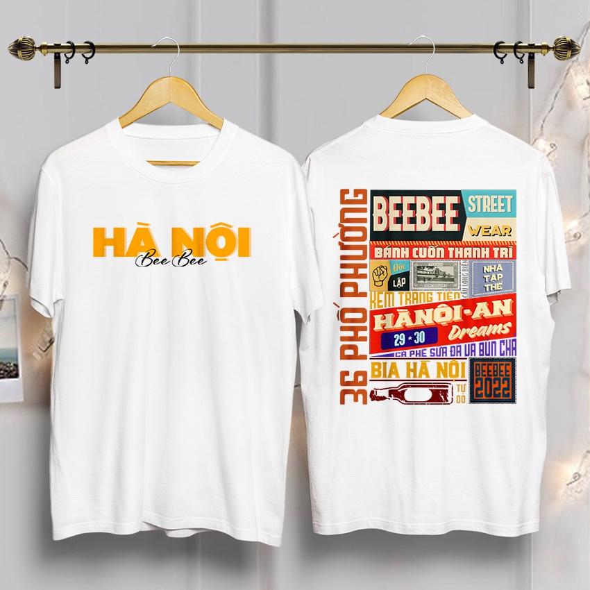Áo thun nam nữ, áo phông Hà Nội 36 Phố Phường chất vải cotton cao cấp co dãn mềm mịn mát