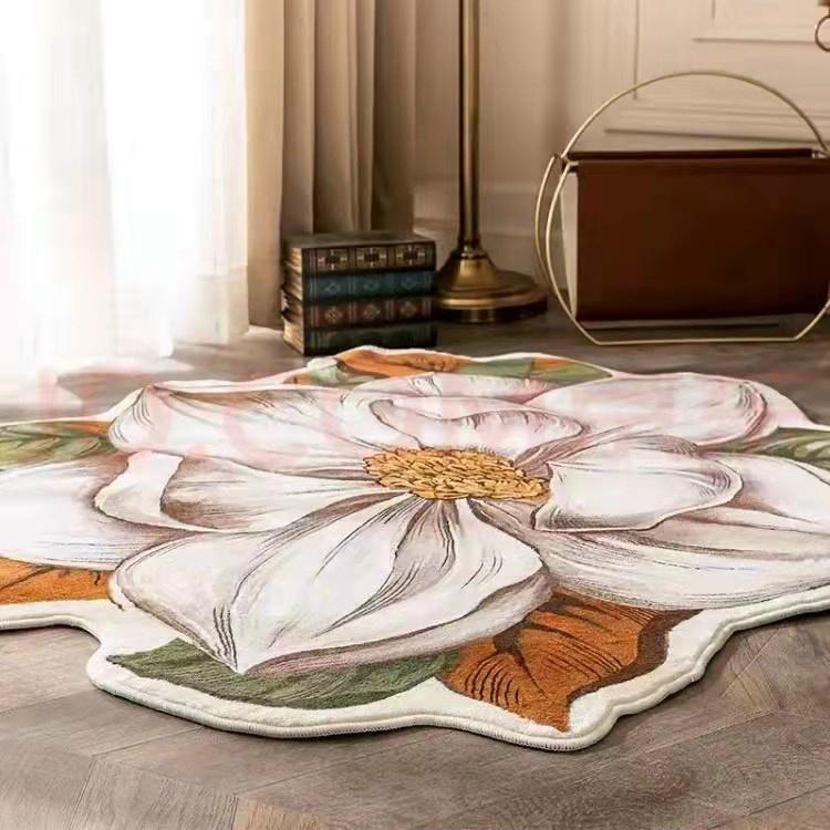 Thảm Len Lông Cừu Hoa Ngọc Lan DECOR Phòng