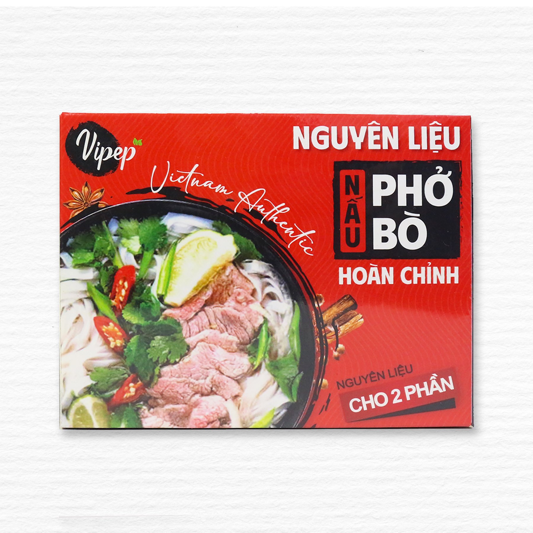 Nguyên Liệu Nấu Phở Bò Hoàn Chỉnh Vipep 185G