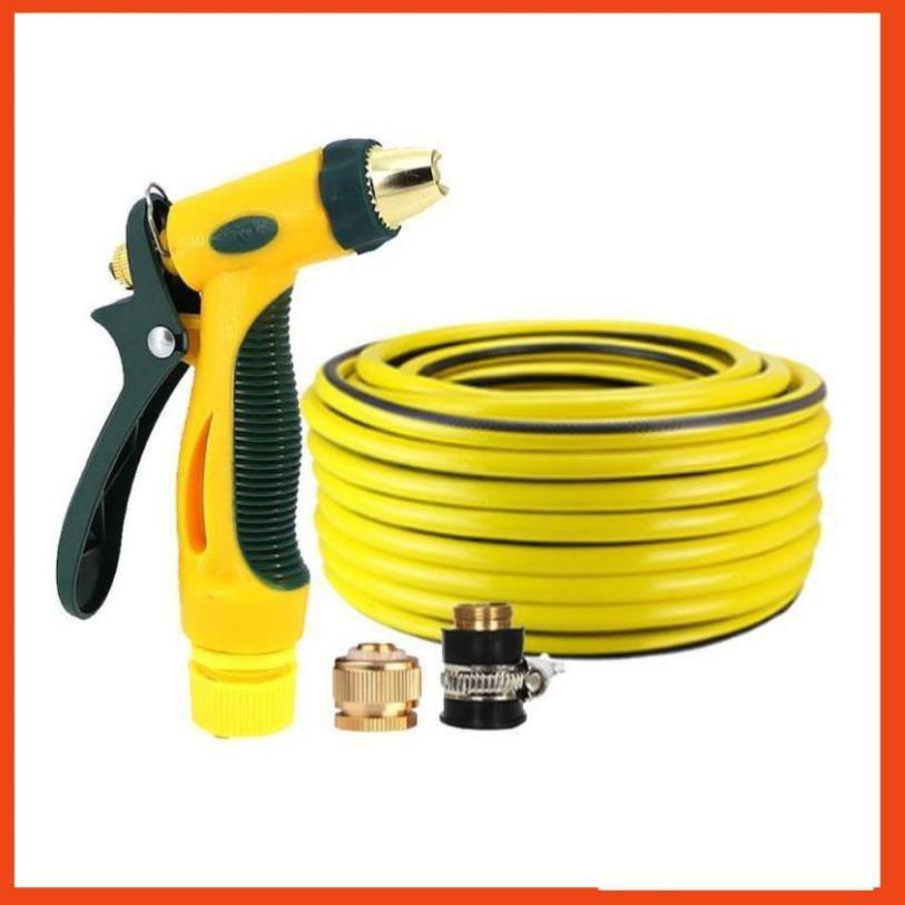 Bộ dây vòi xịt nước rửa xe, tưới cây tăng áp 3 lần,loại 15M  206317