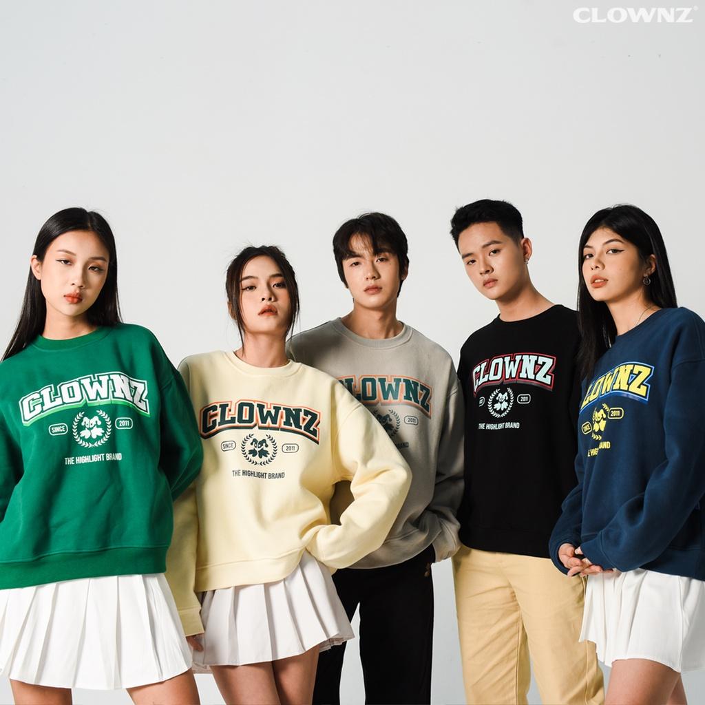Áo sweater cograue nỉ bông Academy basic dài tay cổ tròn form rộng nam nữ ulzzang