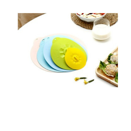 Bộ 5 Nắp Đậy Nồi Silicon Sử Dụng Được Cho Lò Vi Sóng