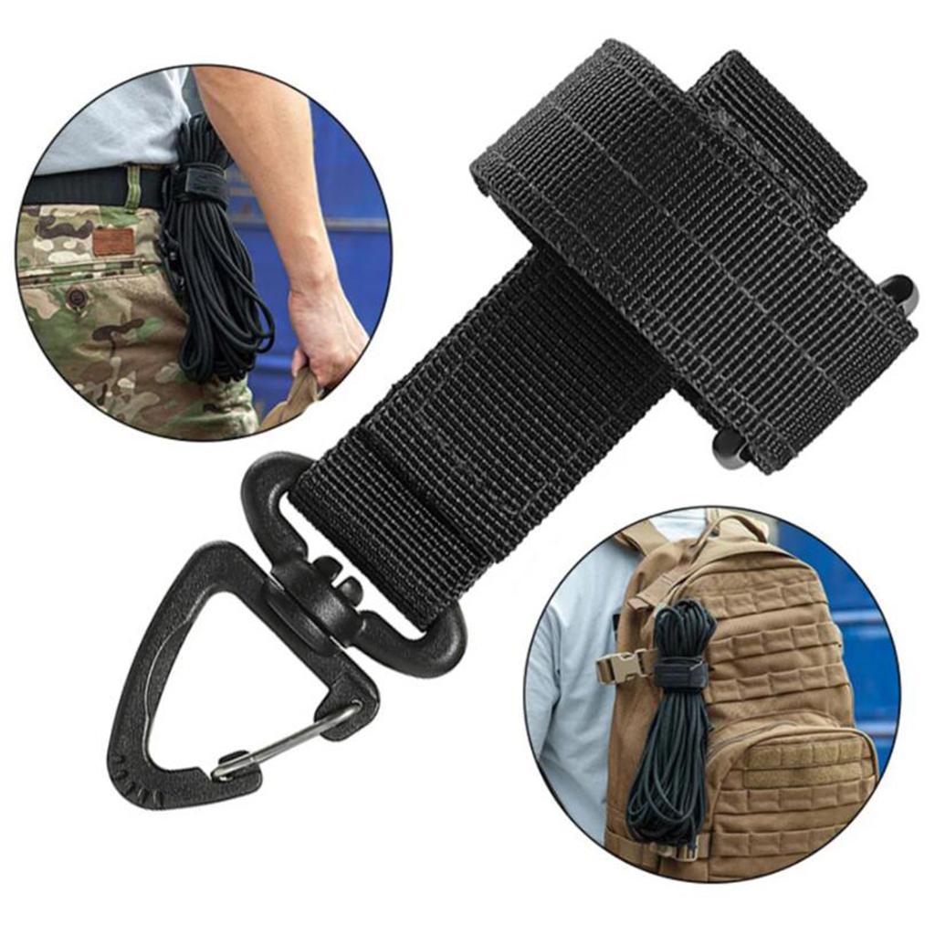 2x Adjustable Glove Holder Strap Hiking Backpack Rope Hanger Worker Work Gloves Belt Hanger Grabber Rotatable Hook Accessories