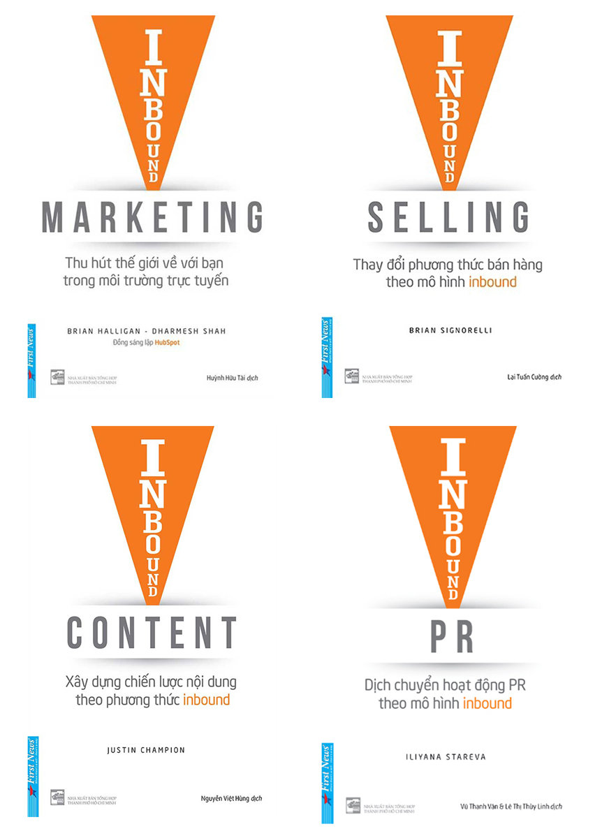 Combo Inbound Marketing + Inbound Selling + Inbound Content + Inbound PR (Bộ 4 Cuốn)