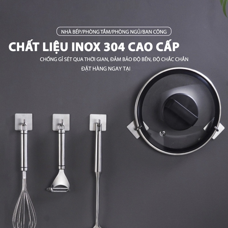 Móc Dán Tường Inox 304 Cao Cấp KOREAWIND - Keo 3M Siêu Dính - Treo Quần Áo, Khăn, Dụng Cụ Bếp, Đồ Nhà Tắm