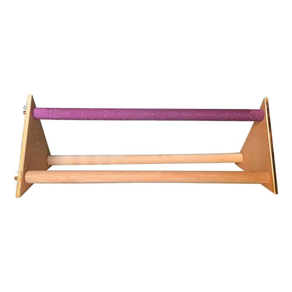 Wood Stand Chicken Toy Bird Perch Stand Toy Chew Toy for Parrot Hens Macaw