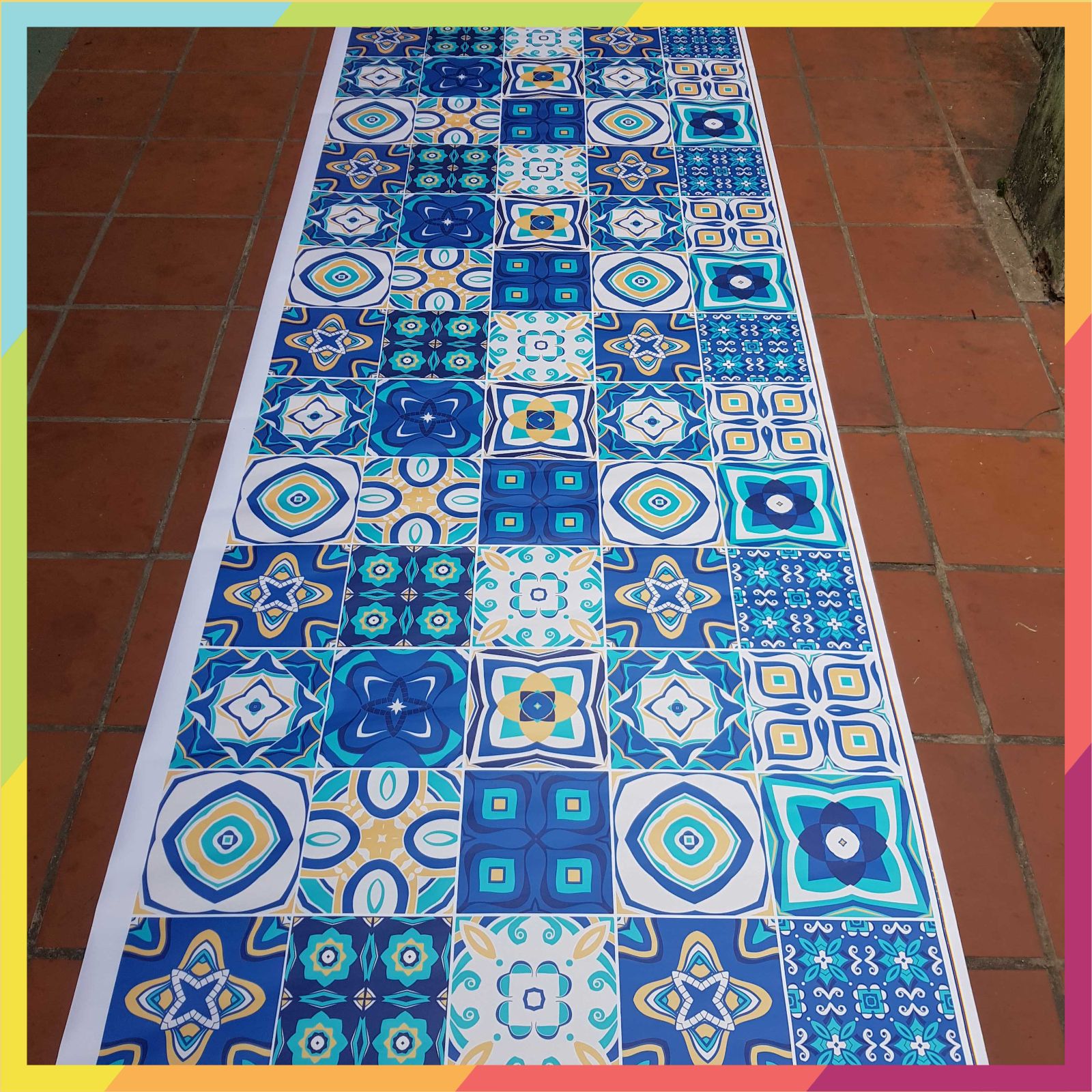 Decal gạch bộng dán bếp, dán trang trí, kích thước 0.6m x 1.0m / miếng