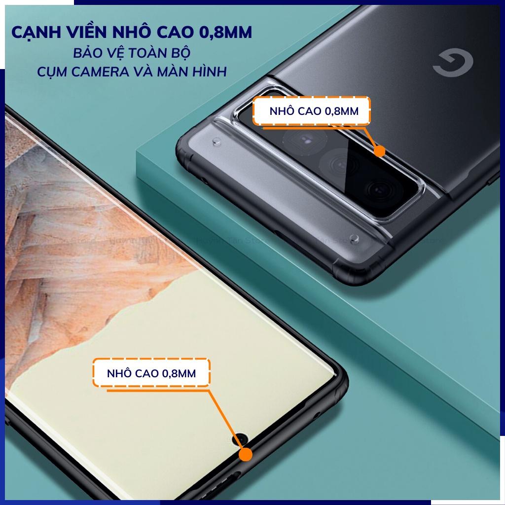 Ốp lưng pixel 7 chống sốc bảo vệ camera chống vân tay nhám viền màu ver 2 phụ kiện điện thoại huỳnh tân store