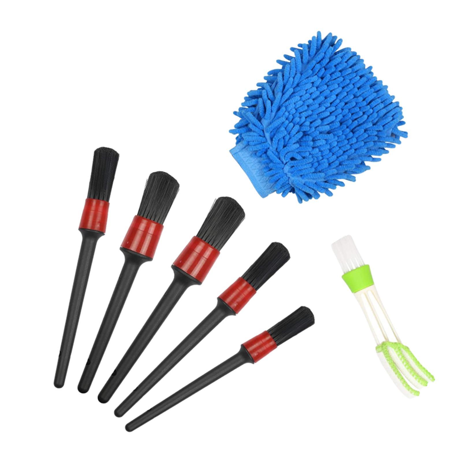 7  Car Detailing Brush Interior Cleaning  Cleaning Tools Kit