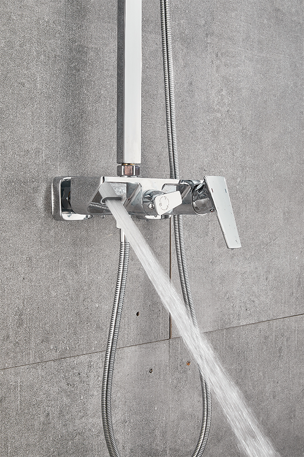 Bộ Sen Cây Tắm Nóng Lạnh - Củ Sen Bằng Đồng Mạ Niken Crom ASJ15
