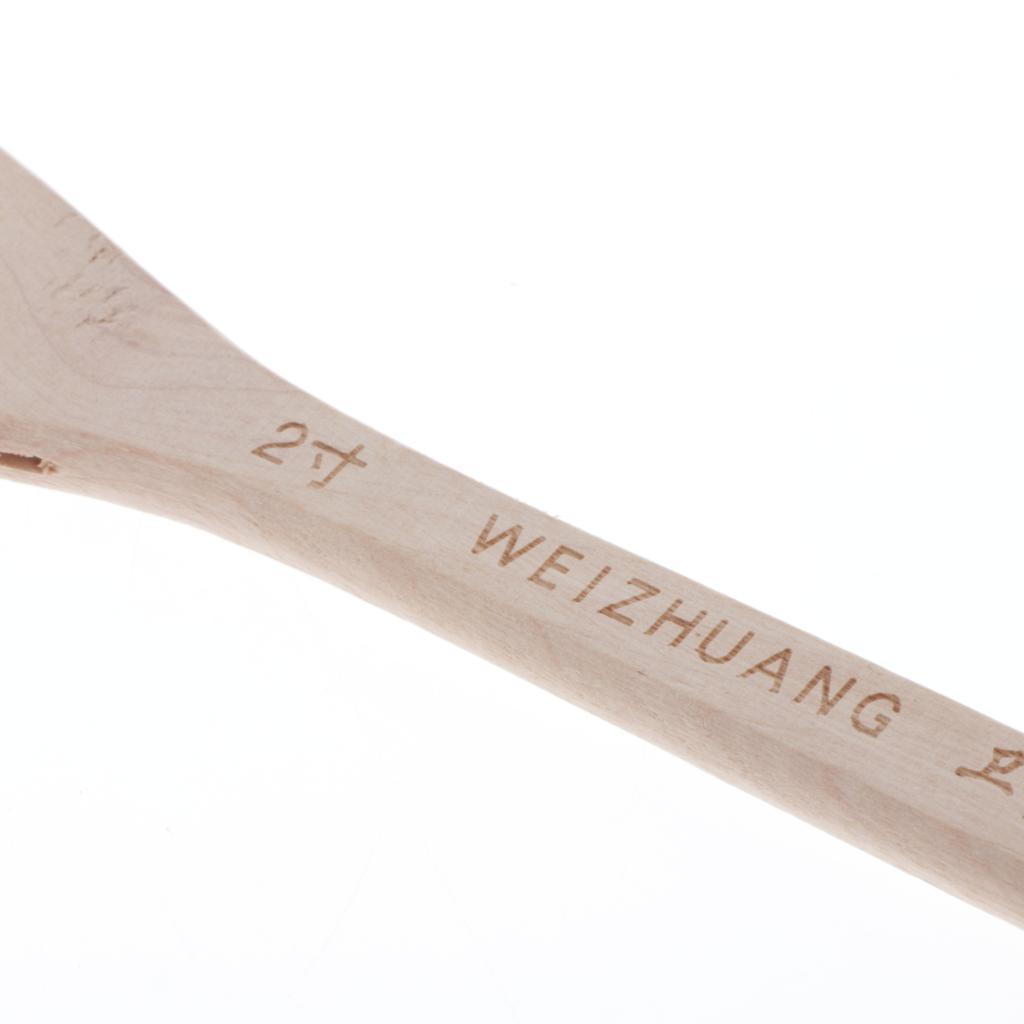 Brushes Flat Pointed Brushes Long Wood Handle for Wall Painting 2inch