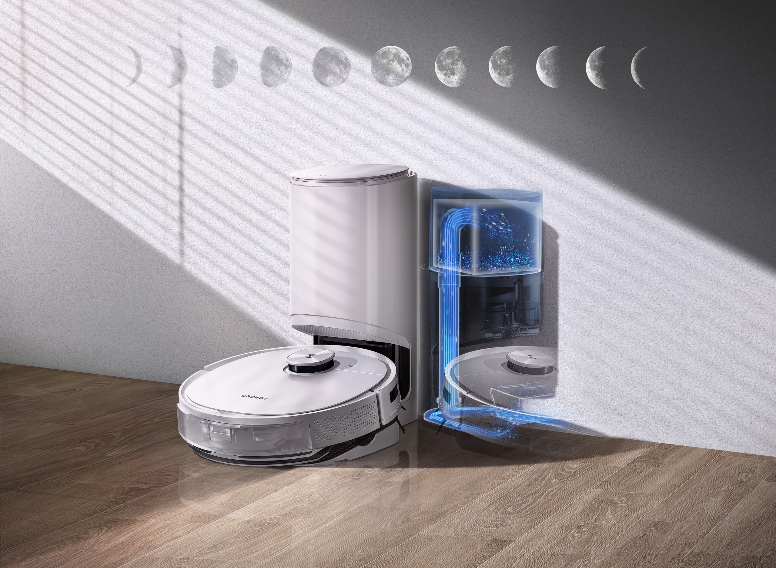 Robot hút bụi lau nhà tự đổ rác Ecovacs Deebot T9 Plus bản quốc tế - Hàng chính hãng