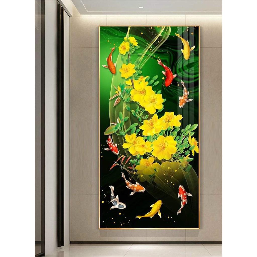 Tranh Tráng Gương - Tranh Tết Treo Tường Cửu Ngư Quần Hội 02