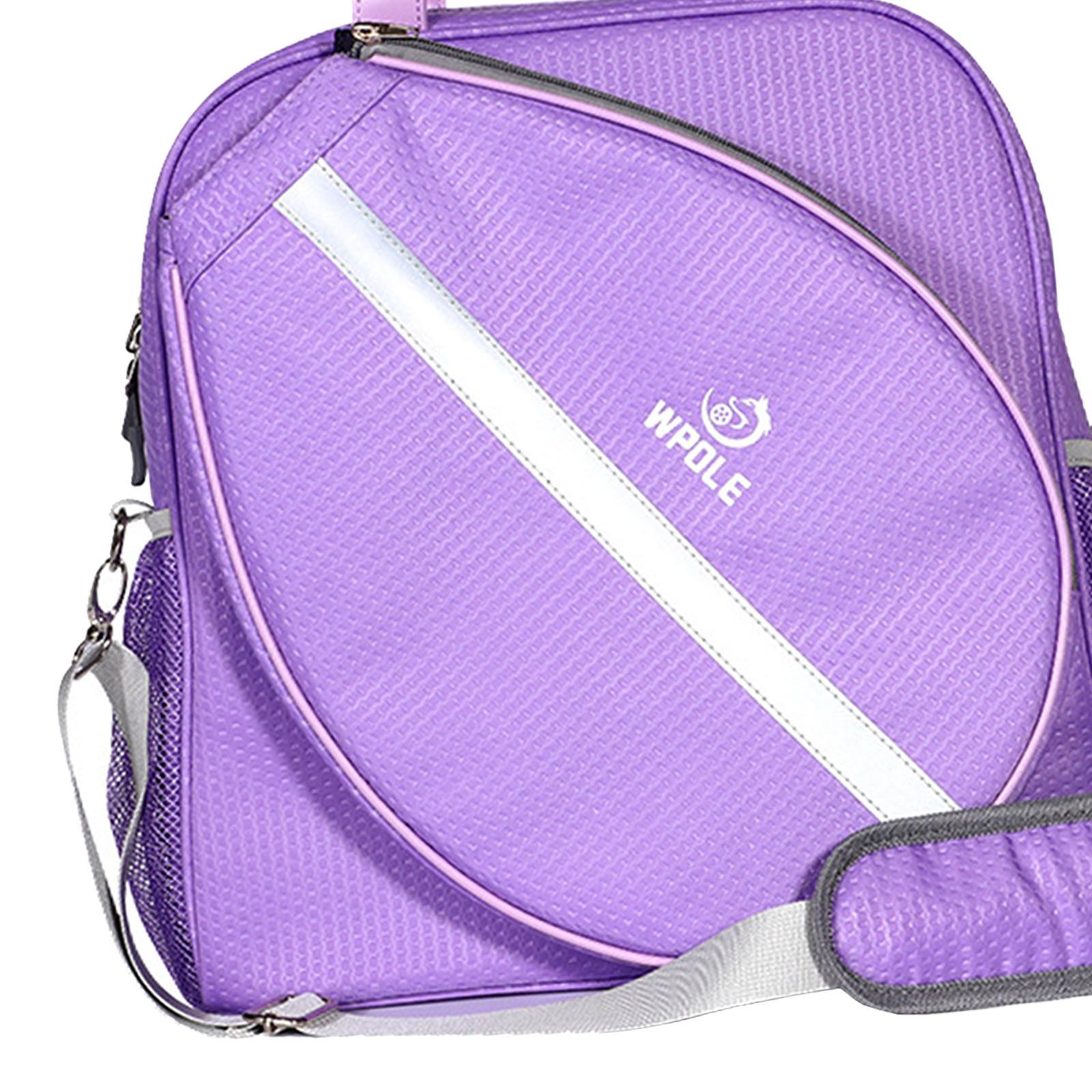 Badminton Bag Carrying Badminton Tennis Shoulder Bag Zipper Large Racket Bag