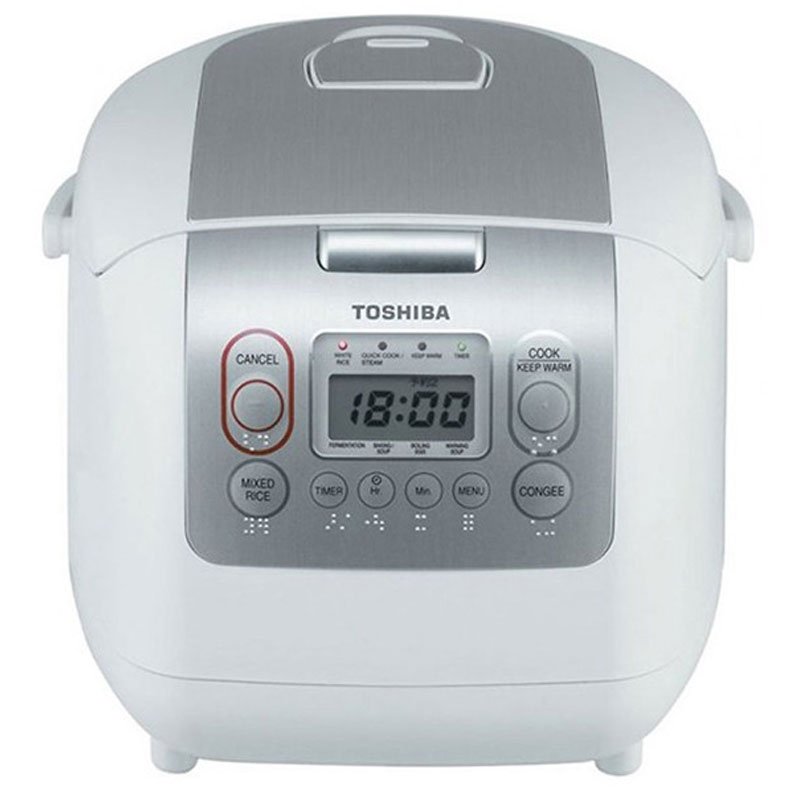 Nồi Cơm Điện Tử Toshiba 1 lít RC-10NMFVN(WT) - Hàng Chính Hãng