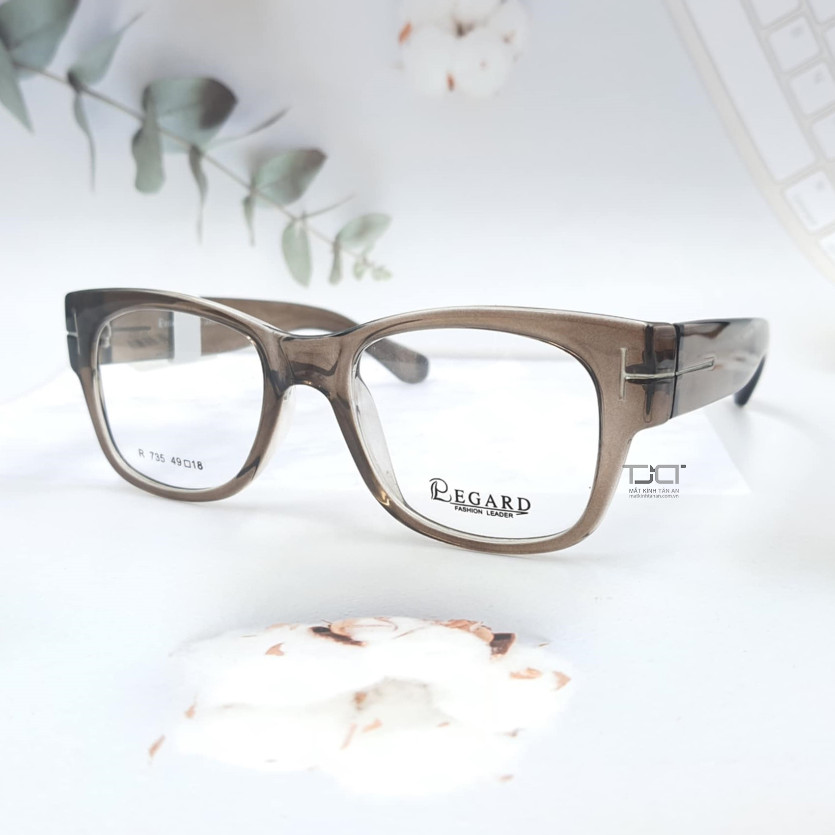 GỌNG KÍNH UNISEX THỜI TRANG, CHÍNH HÃNG REGARD R735-GR