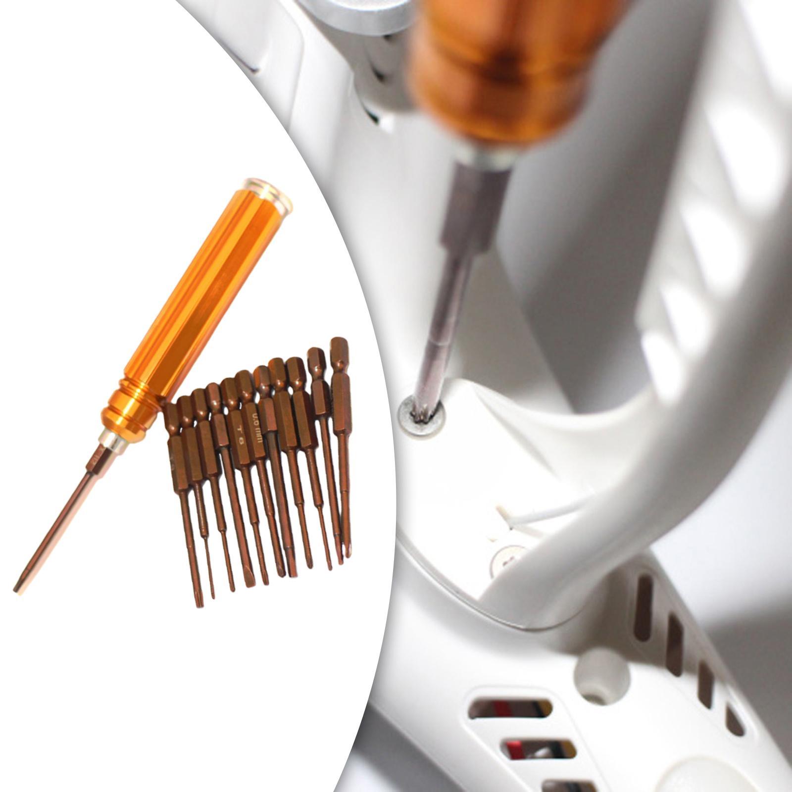13-in-1 Screwdriver Set Aluminum V2.0 Hand Tools Manual S2 Steel Repair Kit for DJI 4 3 2 Disassembly Smartphones PC Tablet Home Use