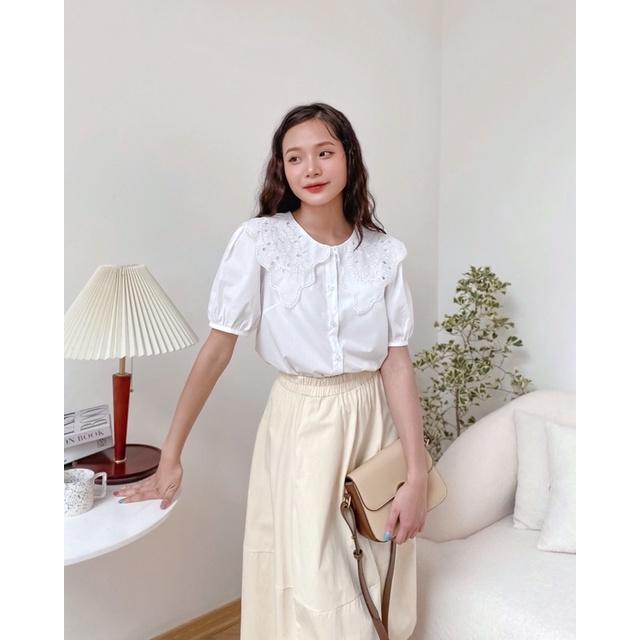 Chân váy kaki chun bụng xòe 76v05 by germe