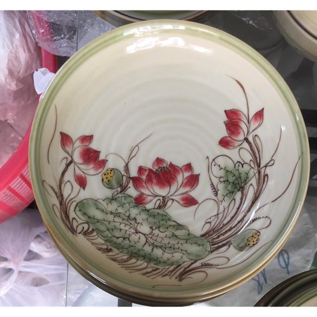 Đĩa sứ tròn Vẽ tay