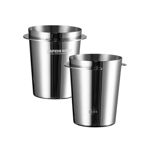 Ly dosing cup inox hứng đựng cà phê cho máy xay EK43 và espresso Cafede Kona