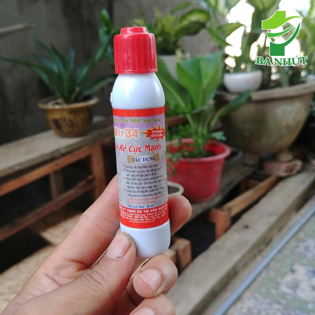 10 Lọ Phân Bón Lá NPK Hỗn Hợp VNa34 – Lọ 30ml Ra Rễ Cực Mạnh, Tăng Cường Dưỡng Chất Cho Cây
