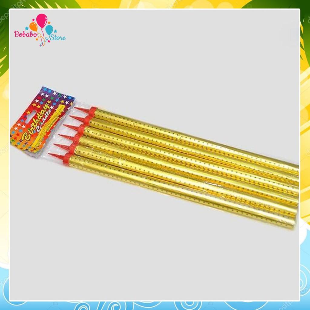 Nến phụt sinh nhật, pháo sáng cắm bánh vỉ 6 cây 25cm - BOBABO